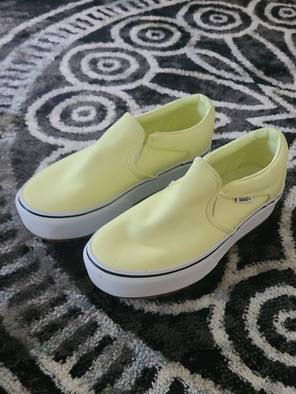 Yellow Platform Vans